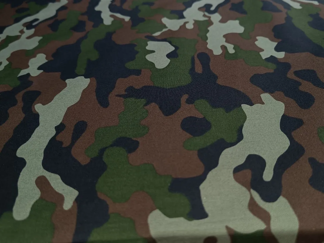 100% Cotton Fabric  Army/Camouflage Print 58" wide available in two colors [12315/16]