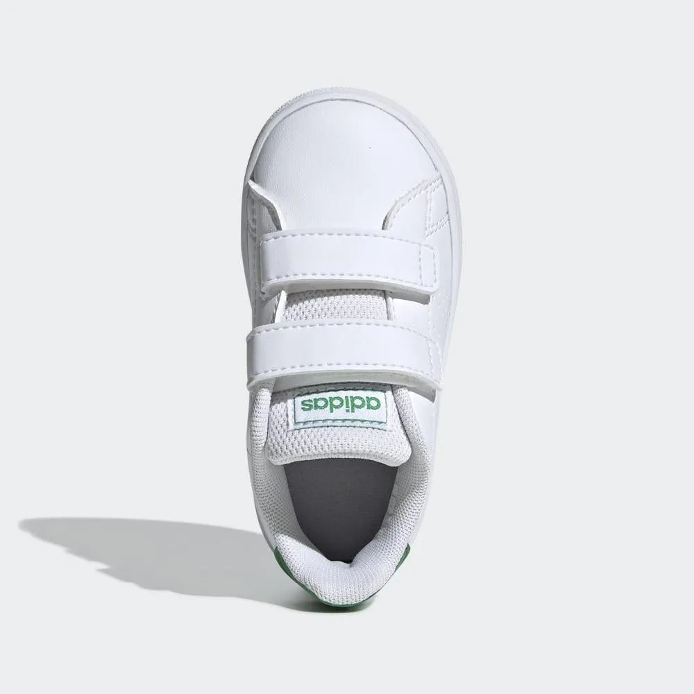 Adidas scarpa sneakers da bambino Advantage EF0301 bianco-verde