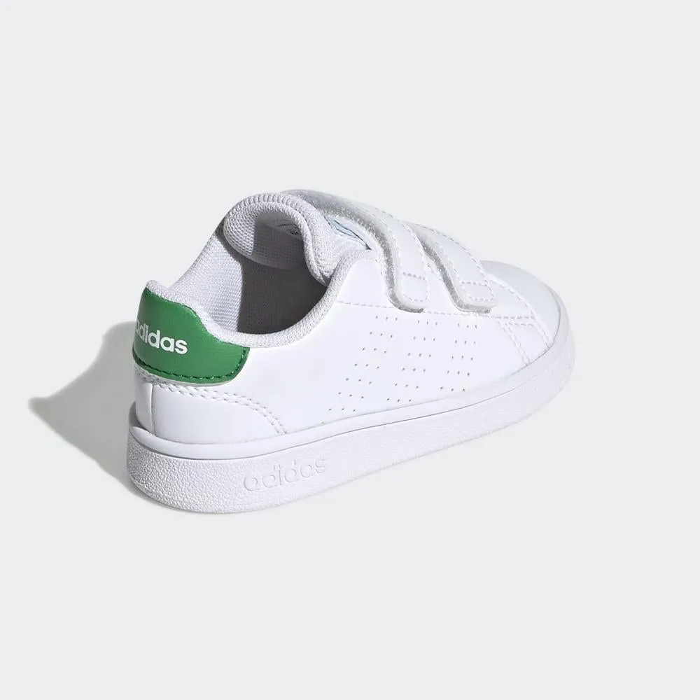 Adidas scarpa sneakers da bambino Advantage EF0301 bianco-verde