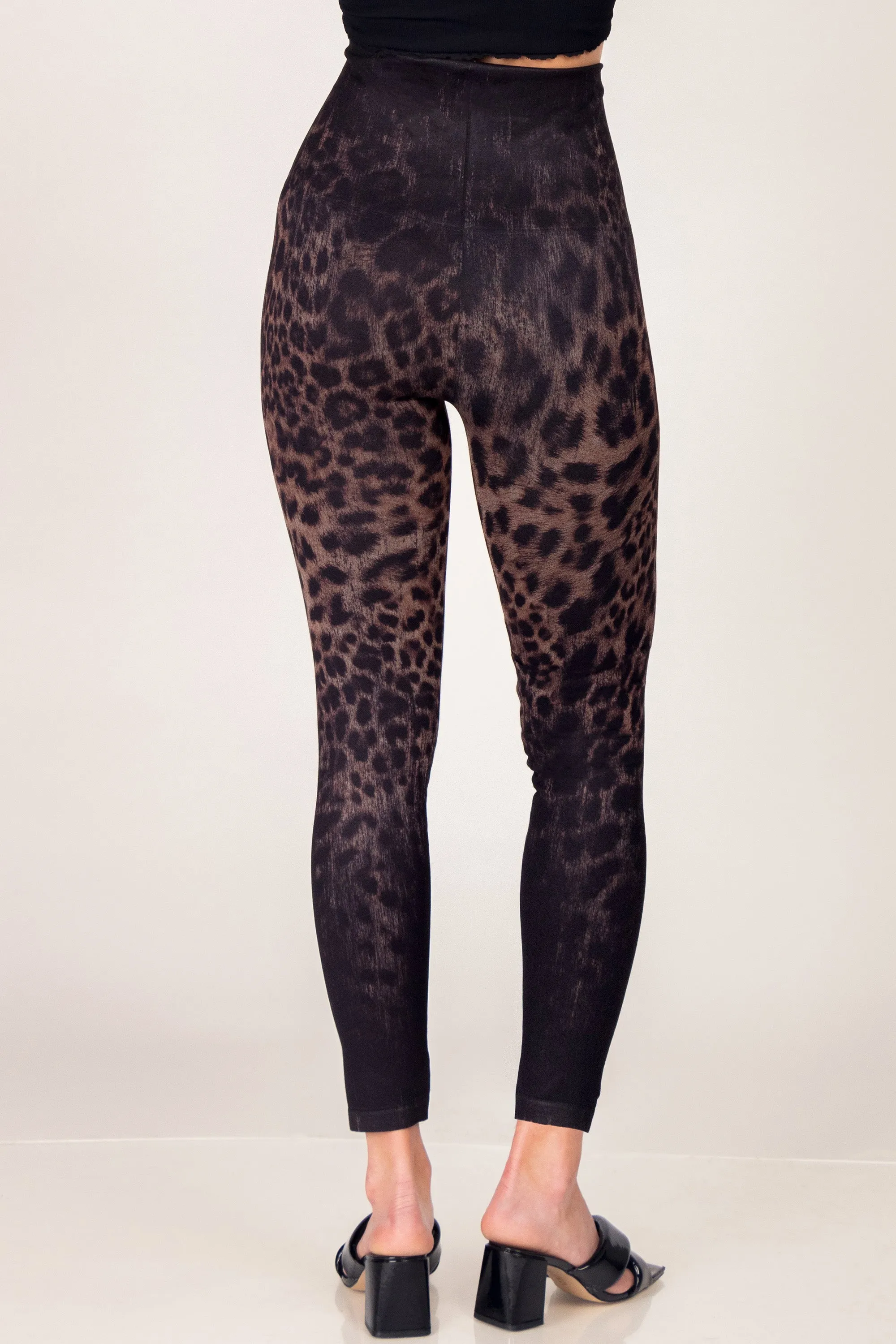 Brushed Leopard Ombre Printed Leggings