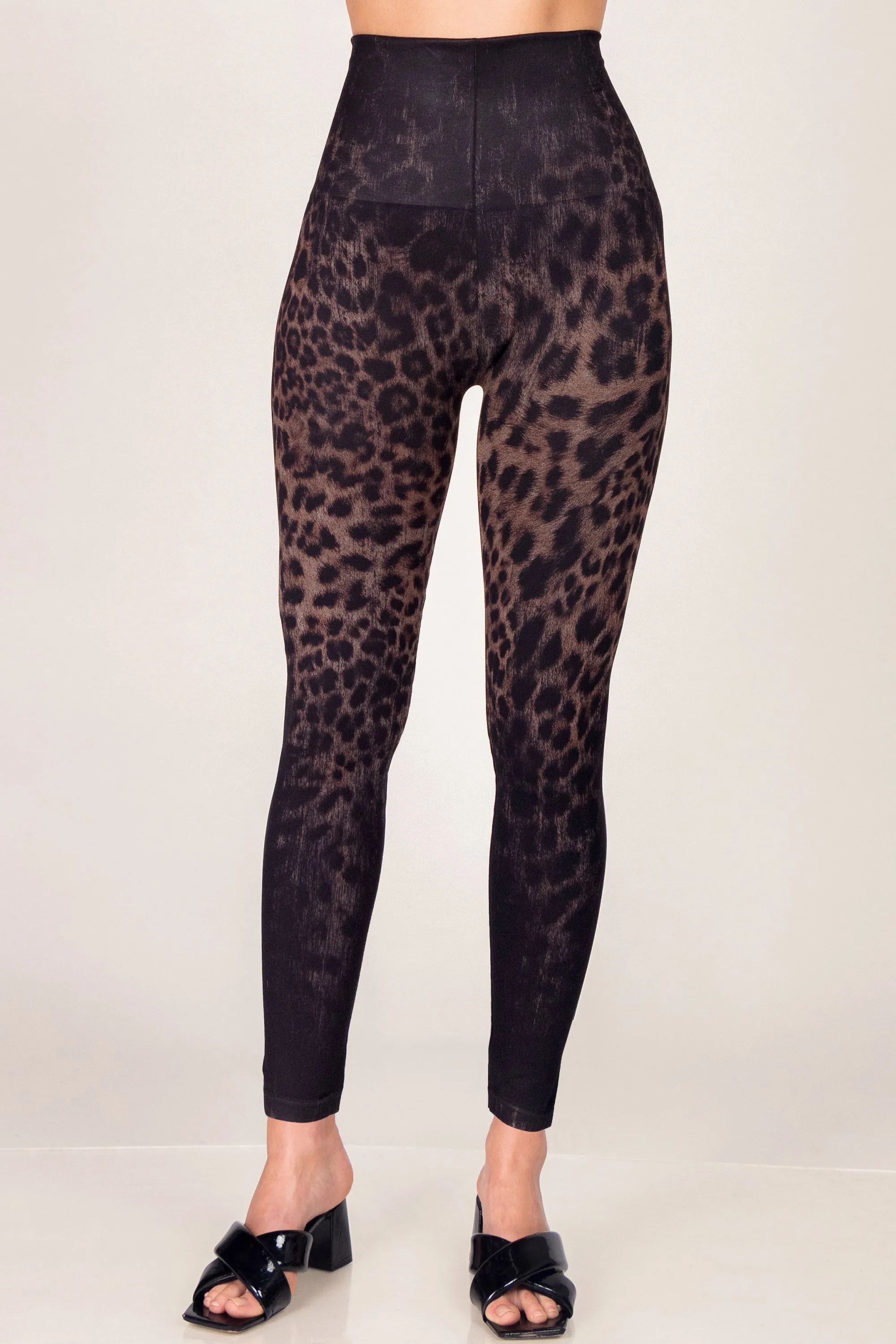 Brushed Leopard Ombre Printed Leggings