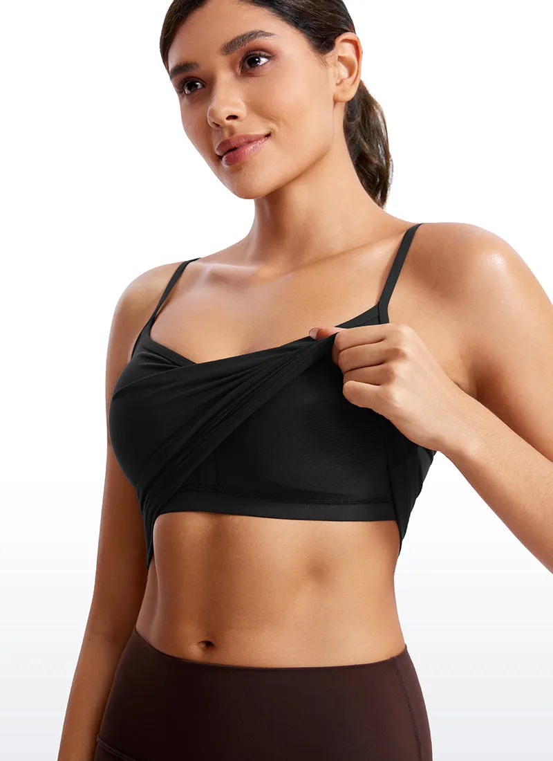 Butterluxe V Neck Sweetheart Built-in Bra Tanks