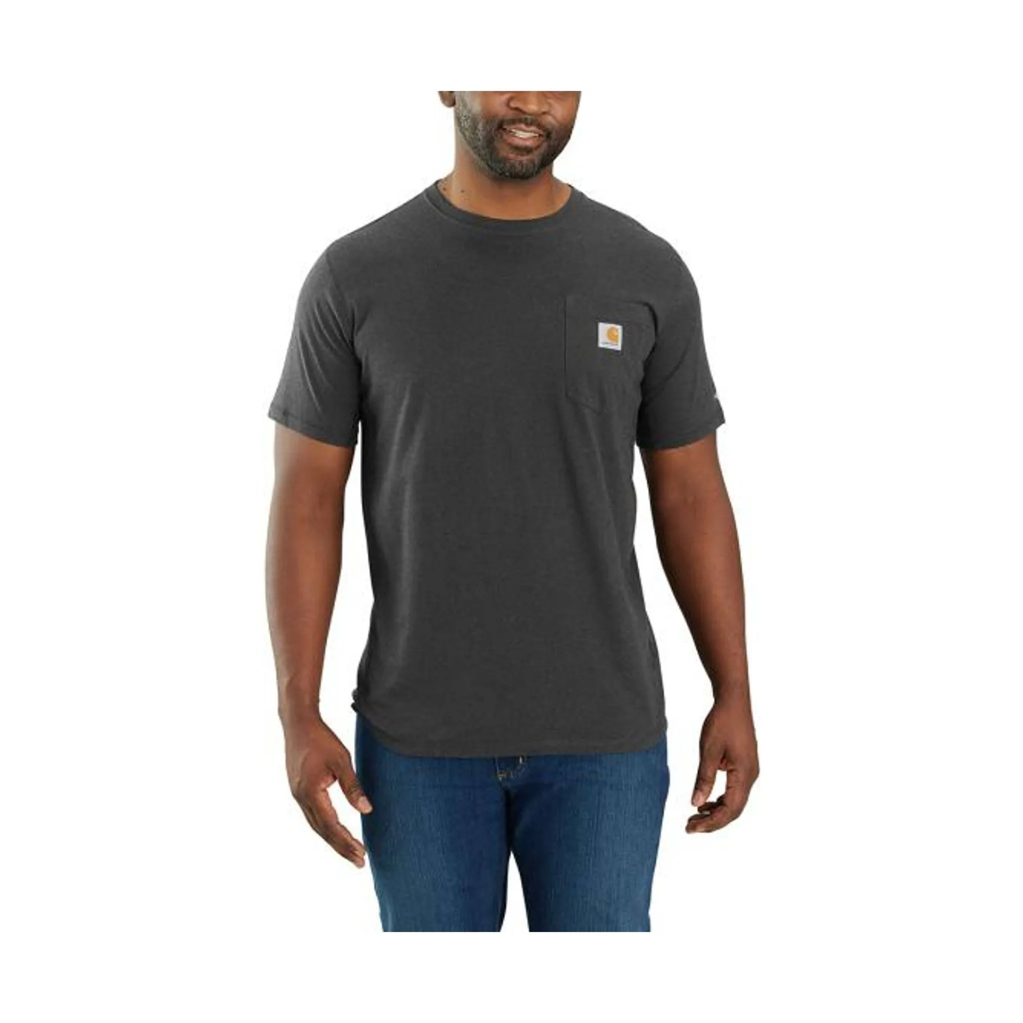 Carhartt Men's Relaxed Fit SS Pocket Tee - Carbon Heather