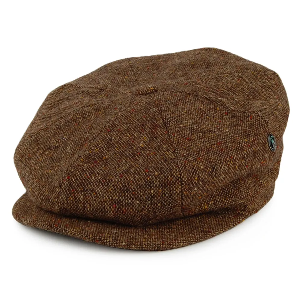 City Sport Donegal Tweed Newsboy Cap - Brown Multi