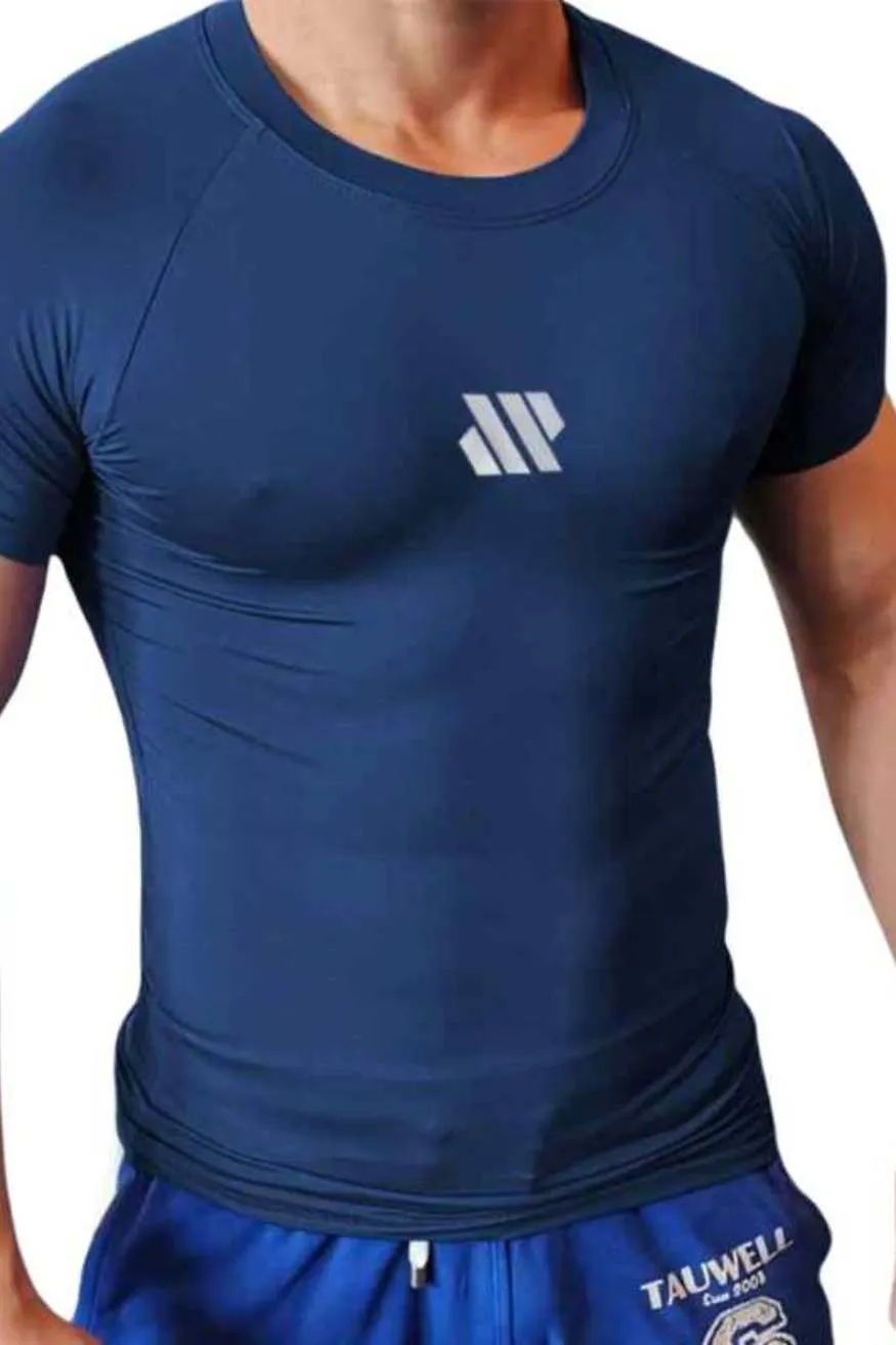 Compressed Gym T-Shirt Solid Colors Men