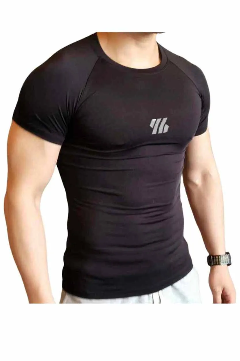 Compressed Gym T-Shirt Solid Colors Men