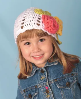 Crochet Hats with Flowers Pattern