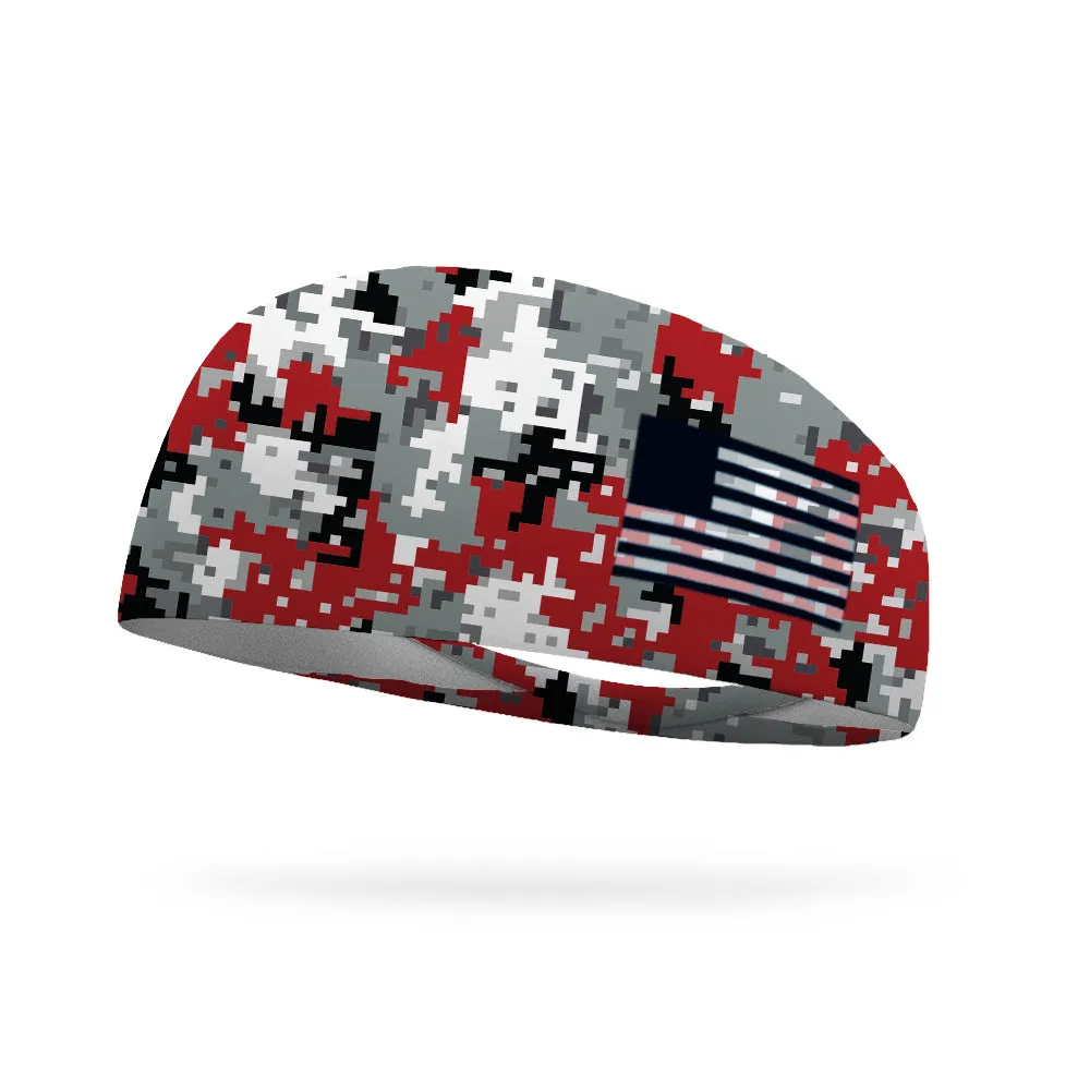 Digital Camo Bootcamp with Flag Wicking Headband