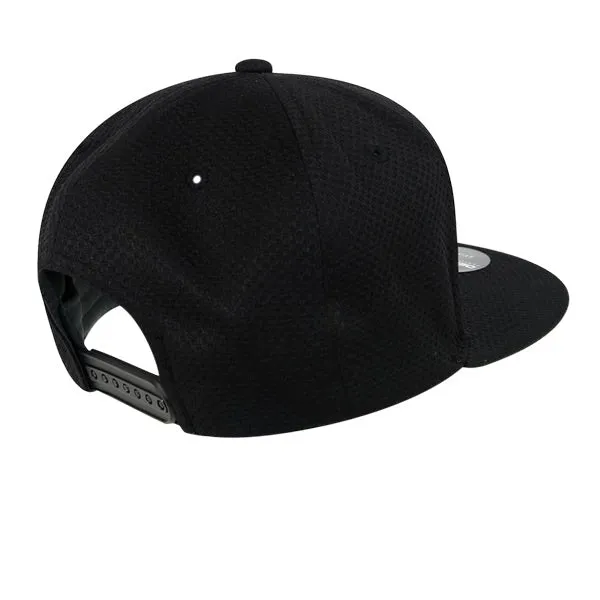 Dimple Pattern Snapback Hat, Flat Bill - Golf & Sports Cap - Decky 6203