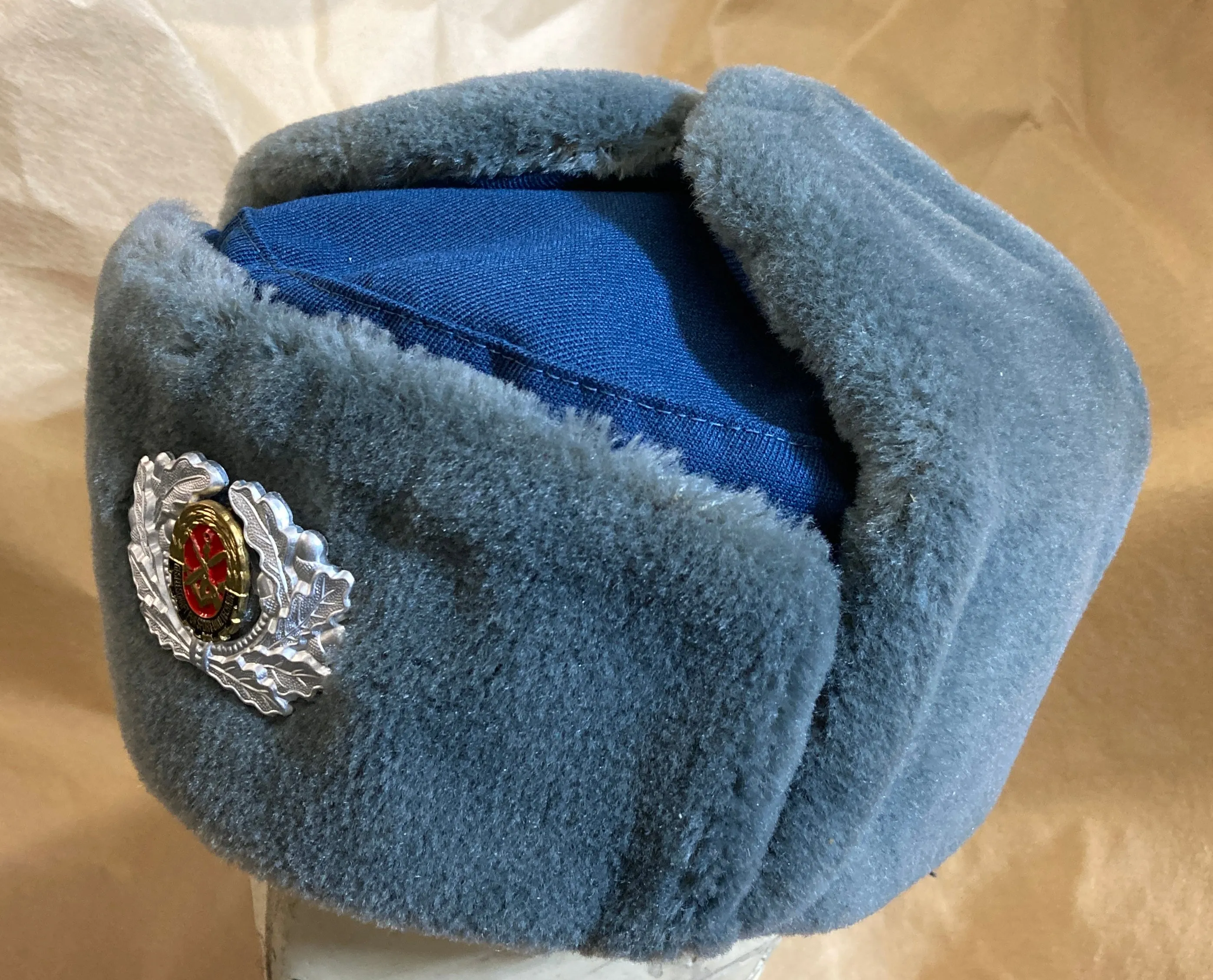 East German Sport and Technology Association GST Winter Cap with Flaps