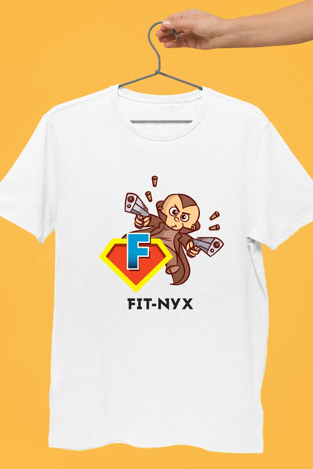 FitNyx by Styched White Dry-Fit T-Shirt