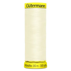 Gutermann Maraflex Stretchy Sewing Thread 150m colour 1 Ivory