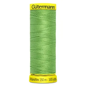 Gutermann Maraflex Stretchy Sewing Thread 150m colour 154 Lime green