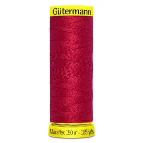 Gutermann Maraflex Stretchy Sewing Thread 150m colour 156 Red