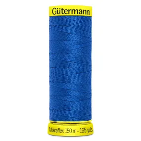 Gutermann Maraflex Stretchy Sewing Thread 150m colour 315 Electric Blue