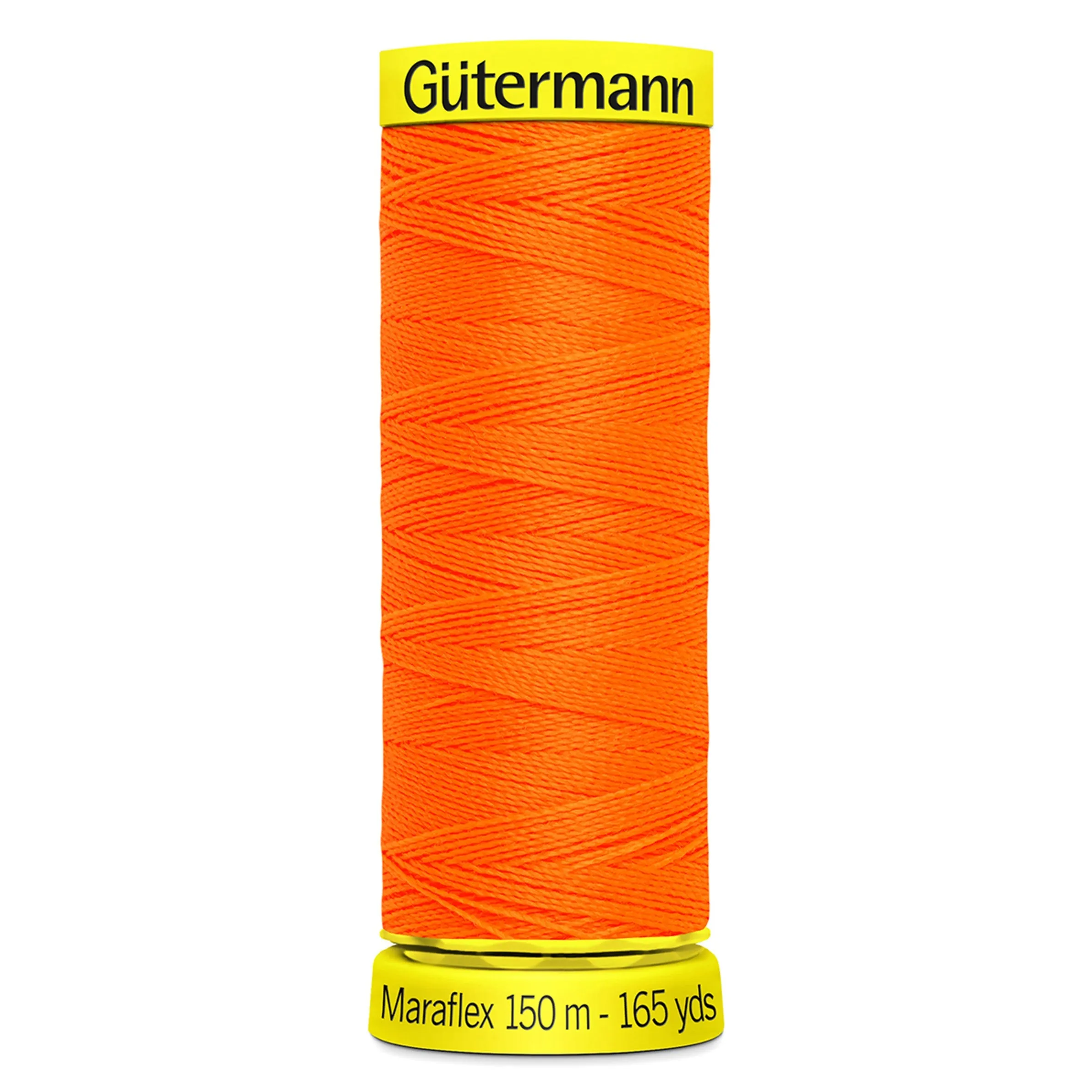 Gutermann Maraflex Stretchy Sewing Thread 150m colour 3871 Neon Orange