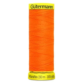 Gutermann Maraflex Stretchy Sewing Thread 150m colour 3871 Neon Orange