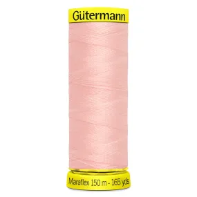 Gutermann Maraflex Stretchy Sewing Thread 150m colour 659 Powder Pink