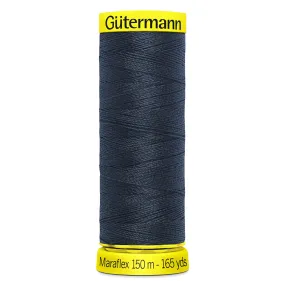 Gutermann Maraflex Stretchy Sewing Thread 150m colour 665 Dark Ink Blue