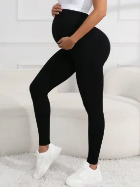 High Stretch Maternity High Waist Leggings