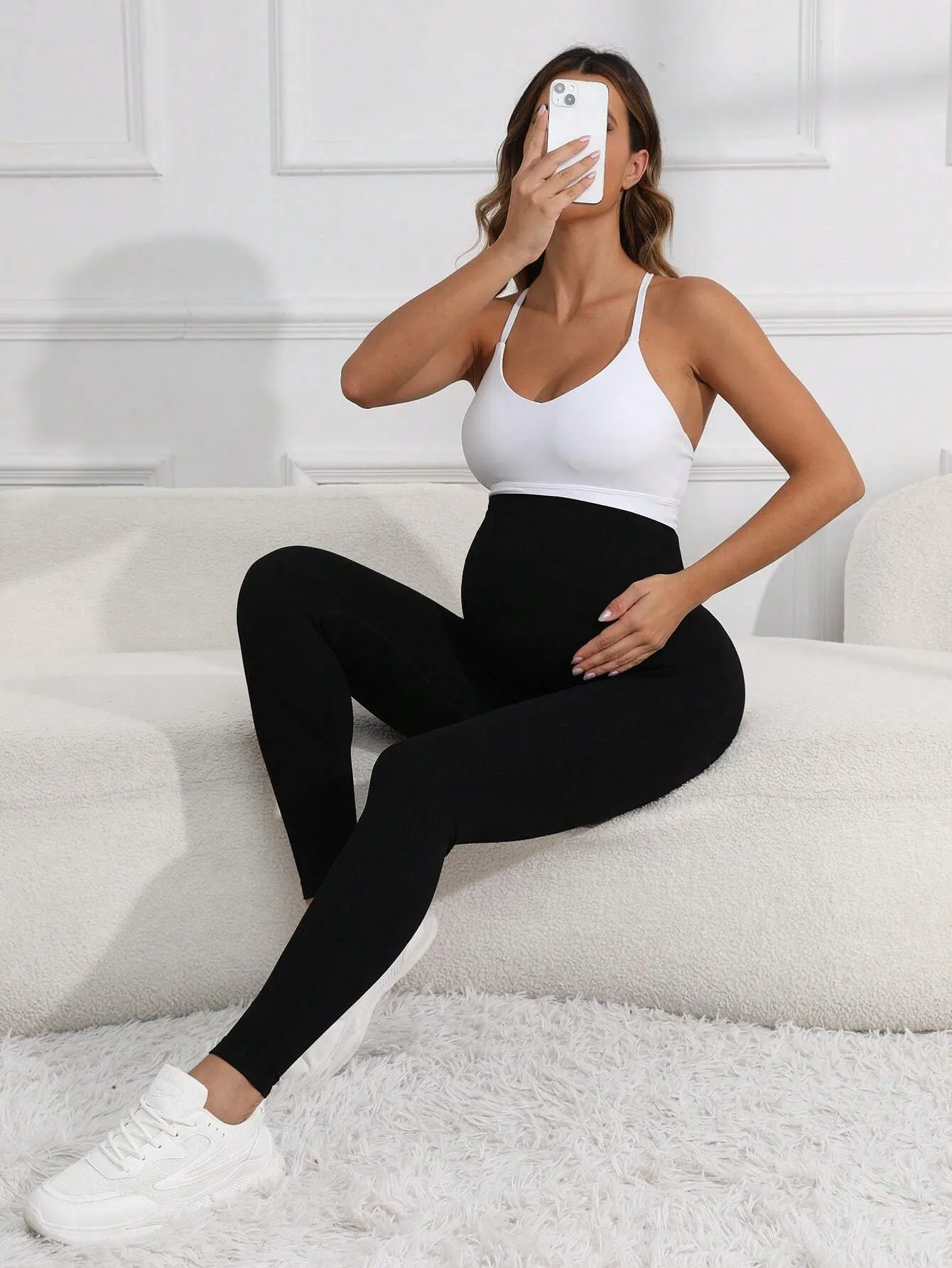 High Stretch Maternity High Waist Leggings