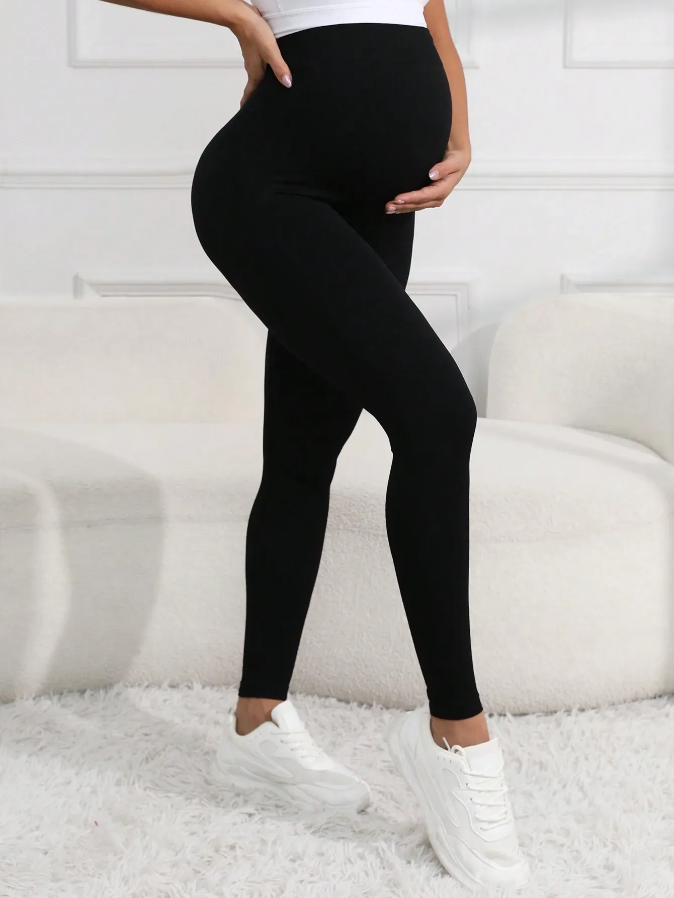 High Stretch Maternity High Waist Leggings