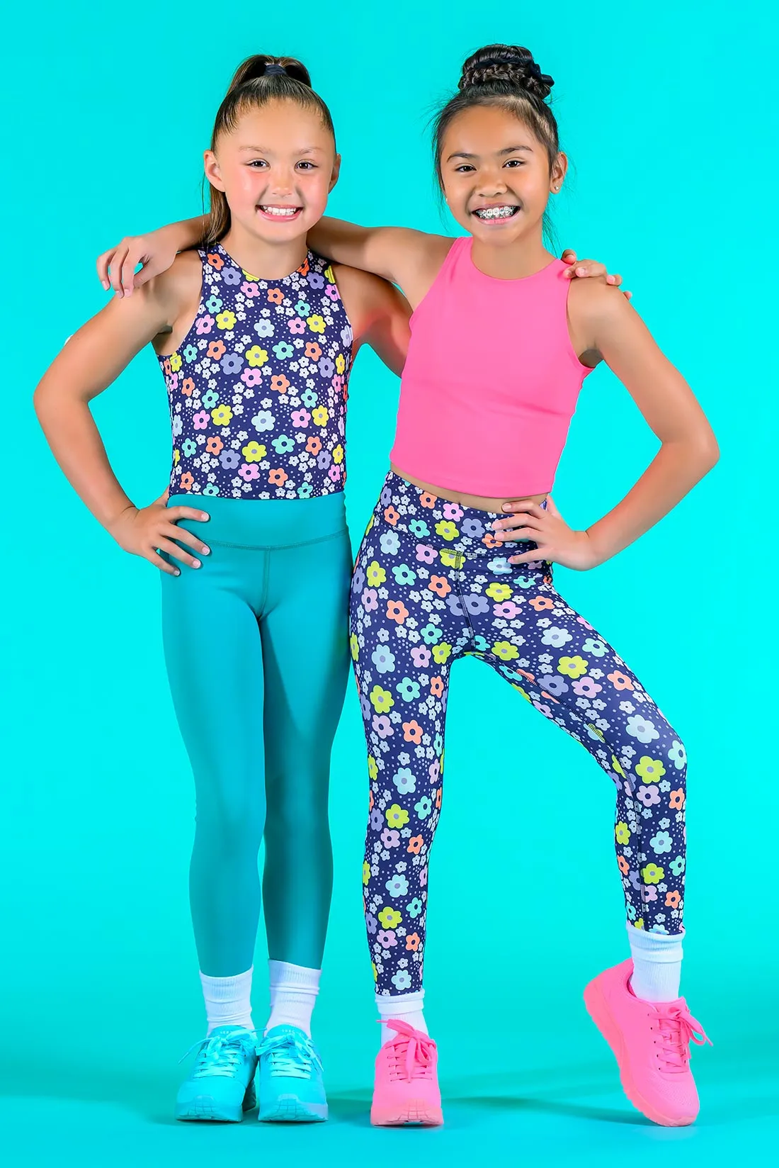 High Waisted Performance Legging - Turquoise