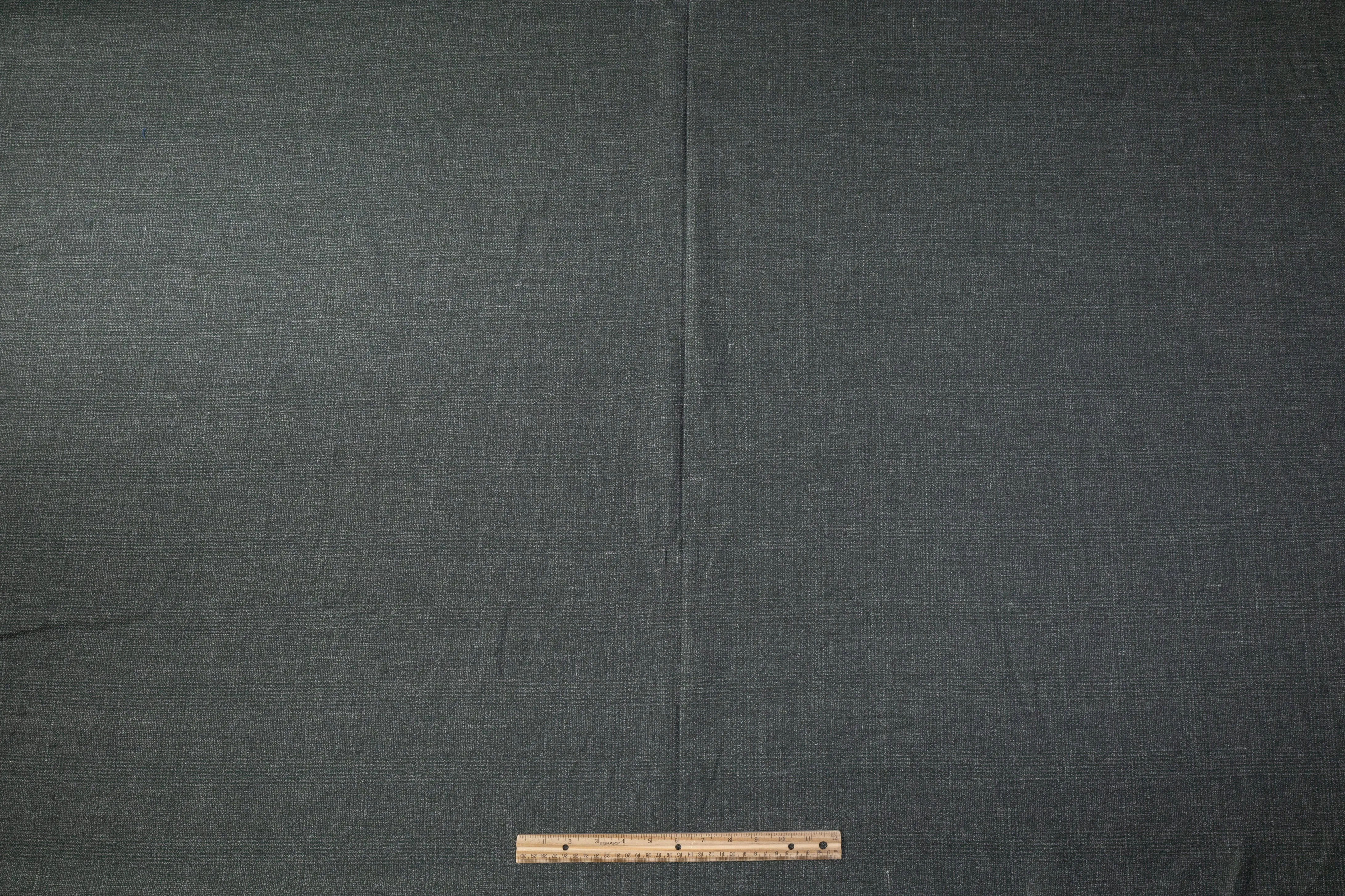 Italian Wool and Linen Suiting - Green