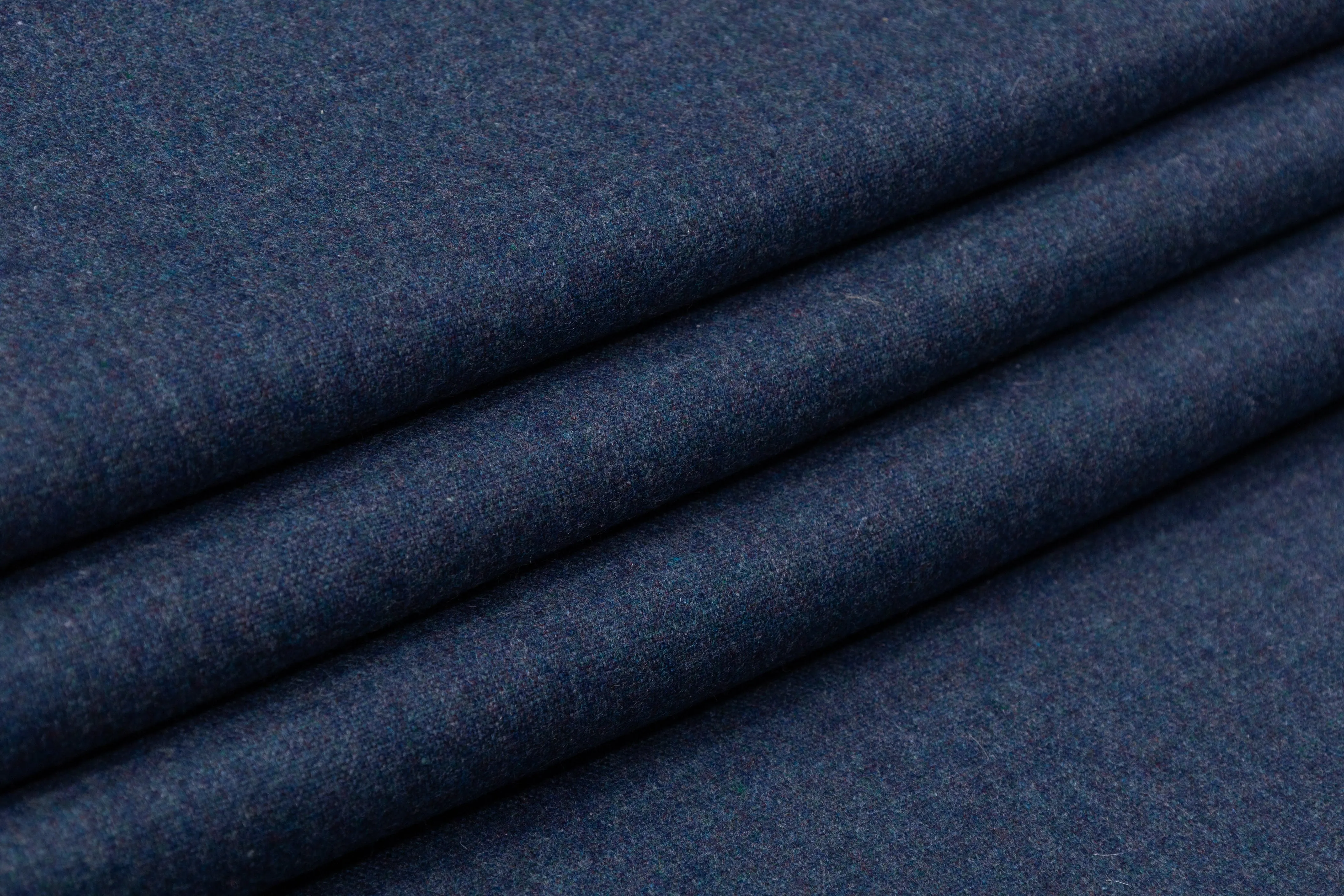 Italian Wool Flannel Suiting - Blue