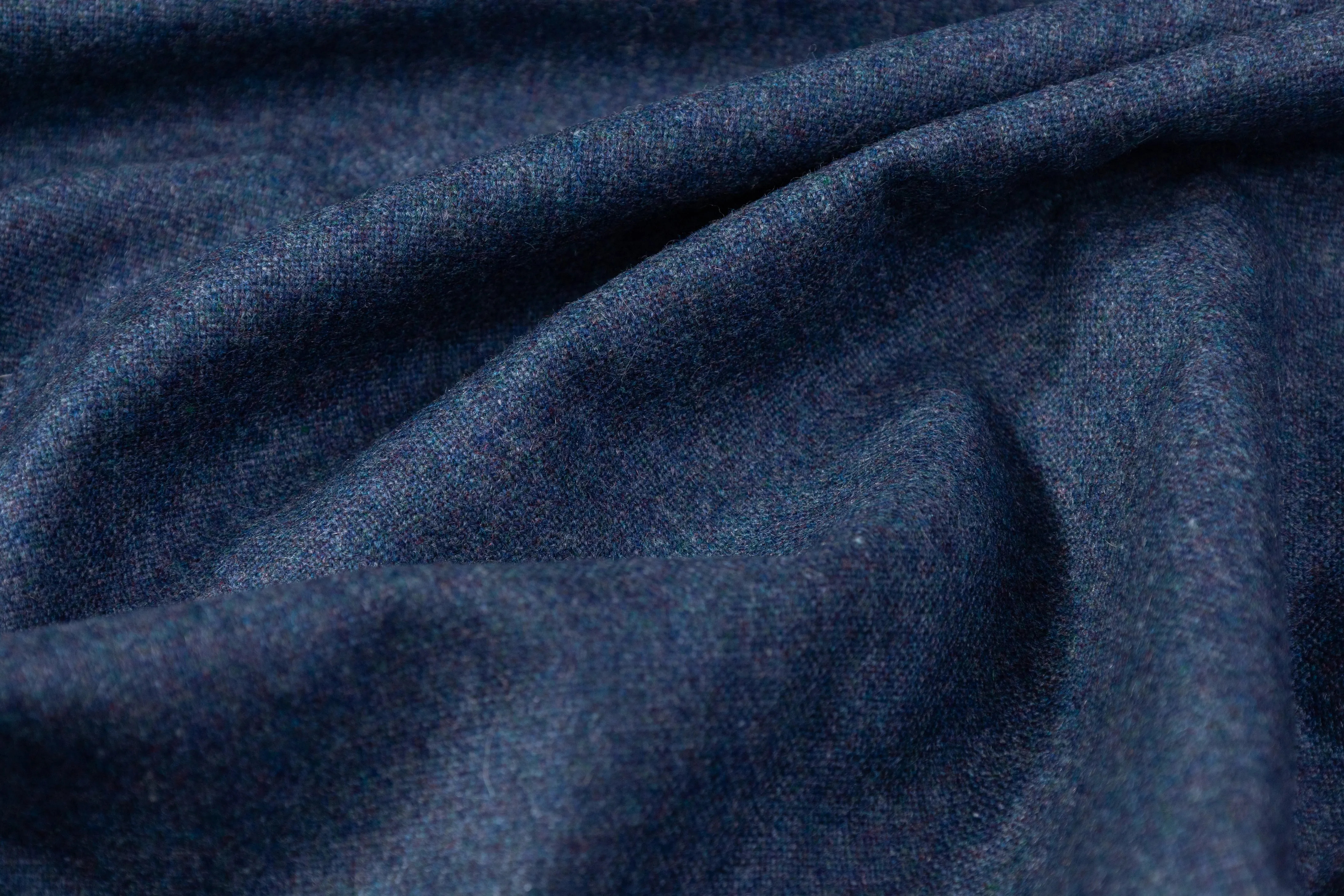 Italian Wool Flannel Suiting - Blue