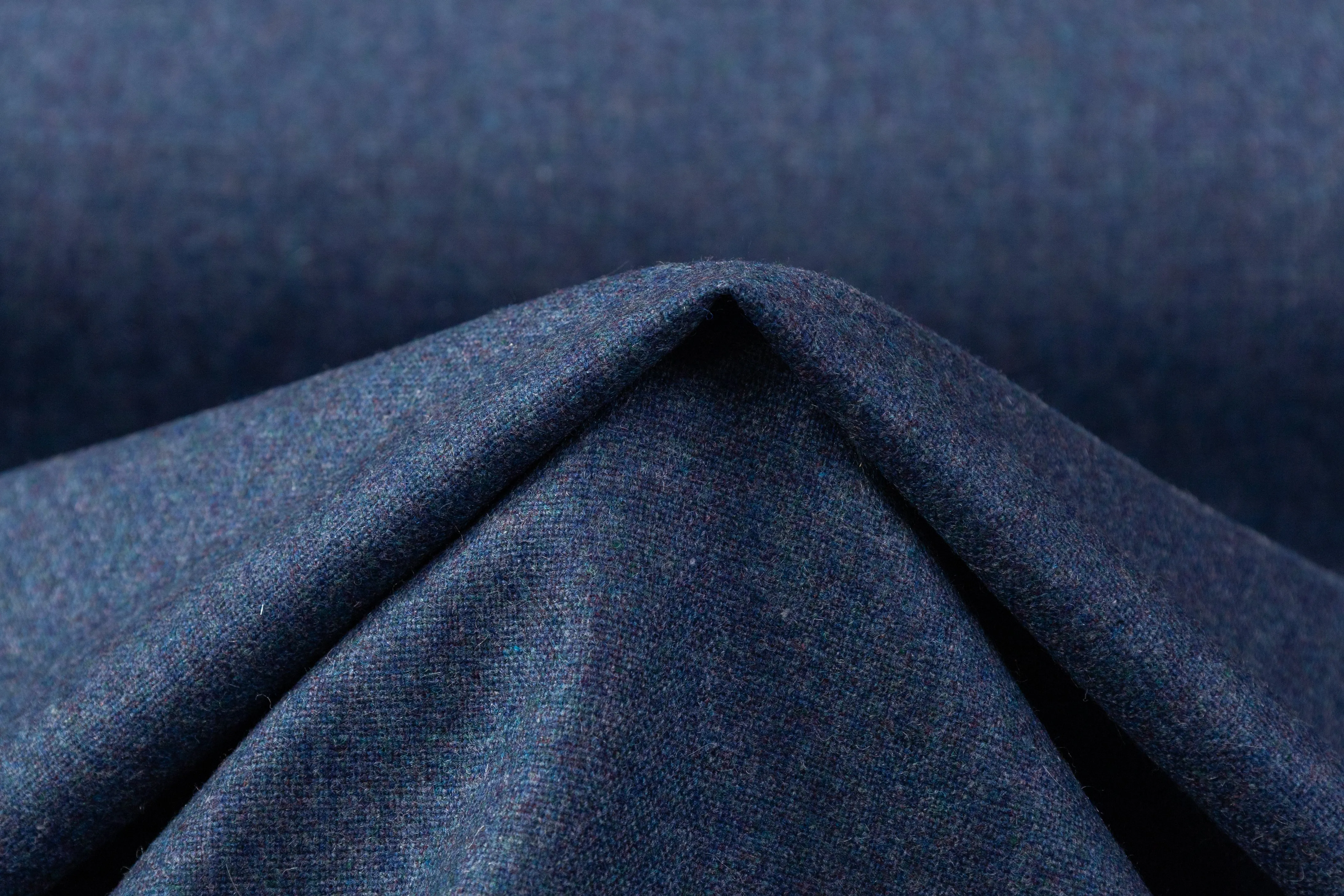 Italian Wool Flannel Suiting - Blue