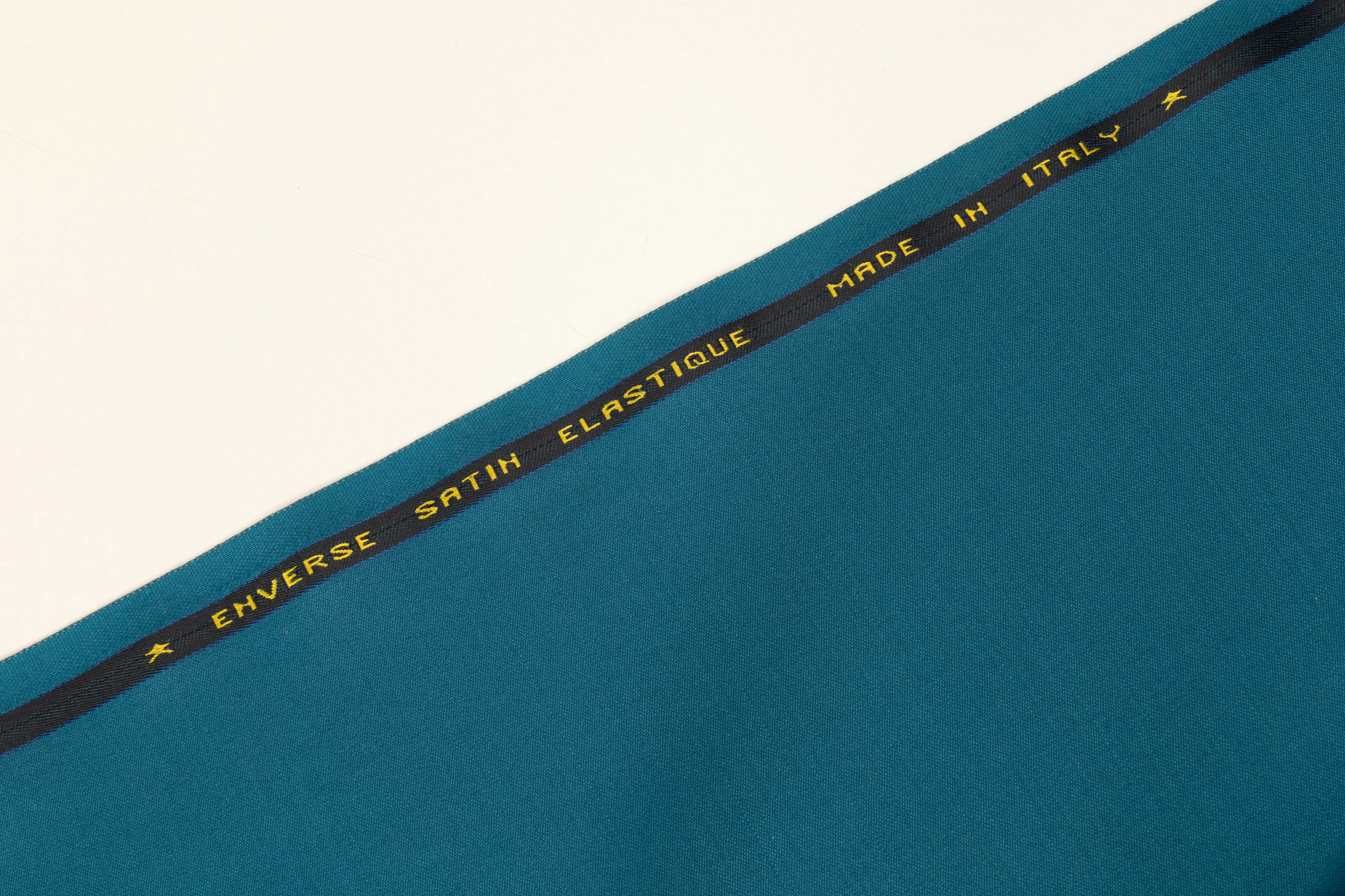 Italian Wool Satin Suiting - Teal