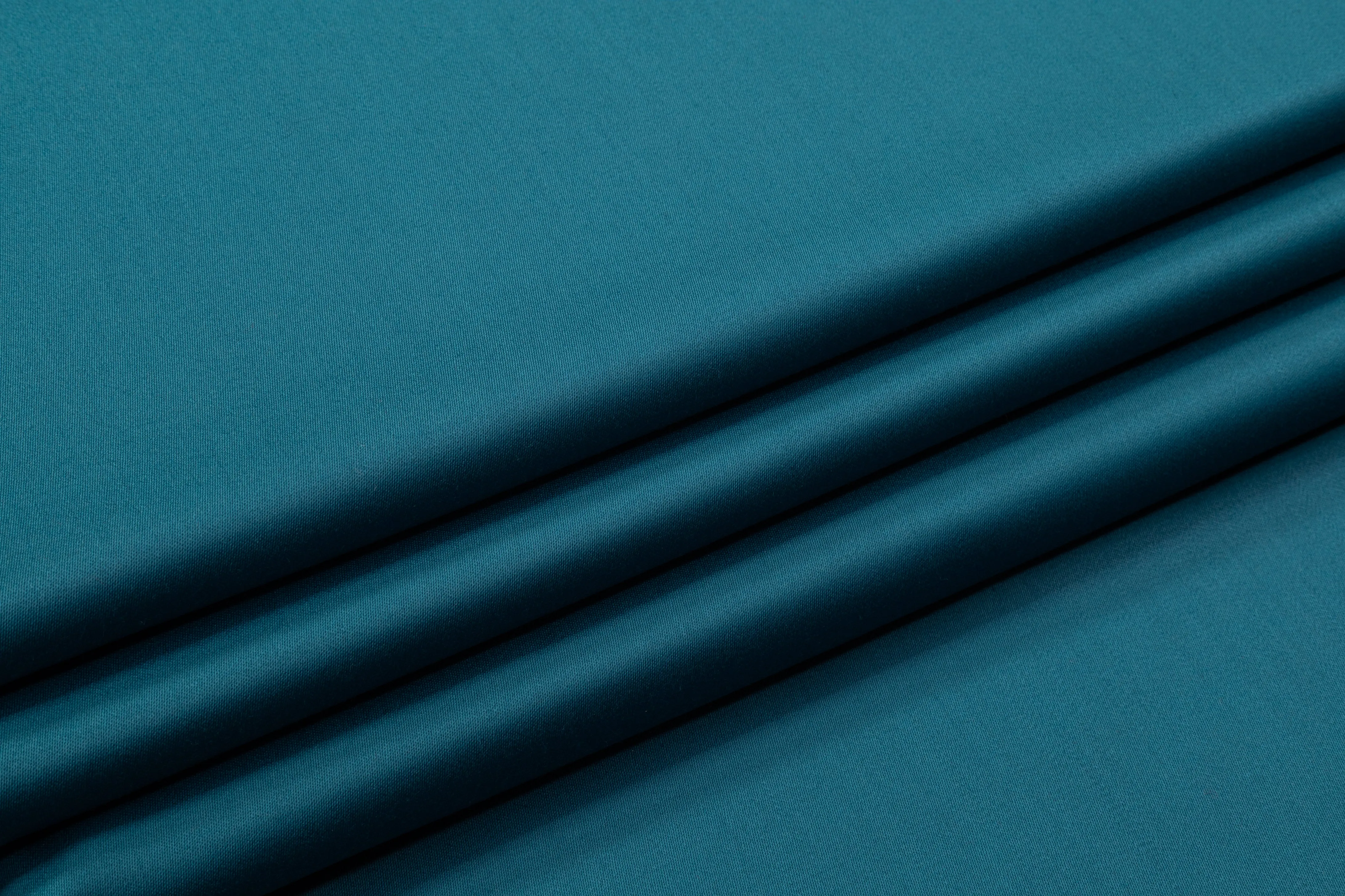 Italian Wool Satin Suiting - Teal