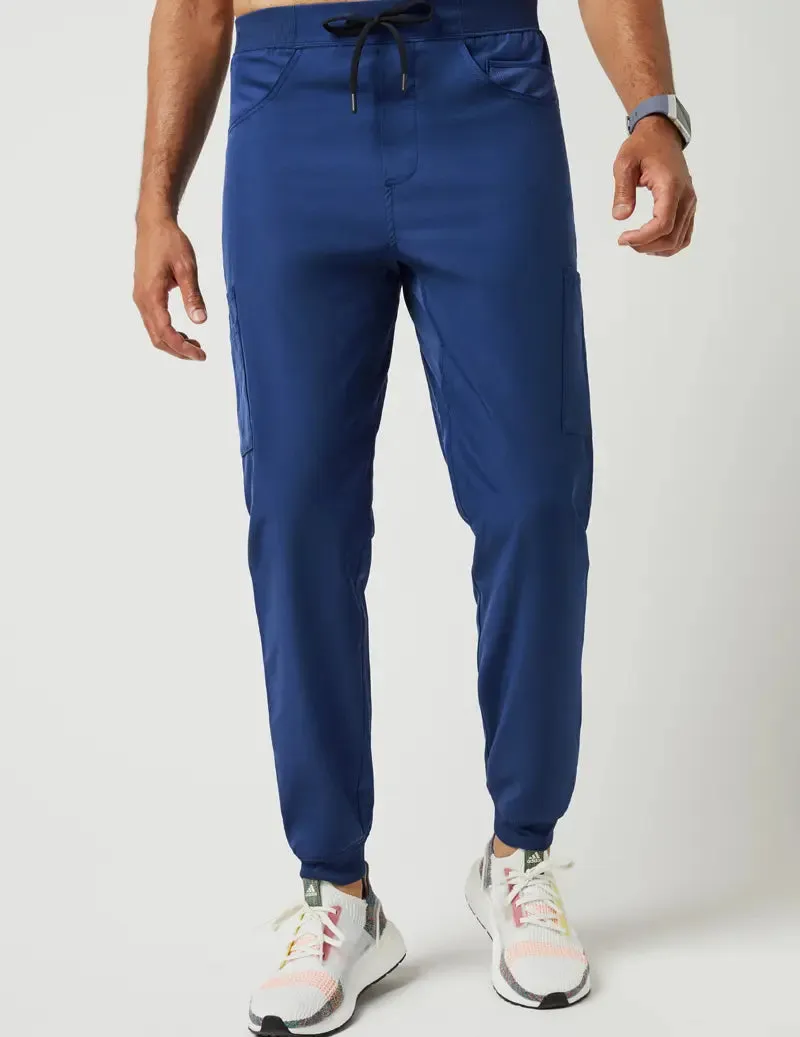 Jaanuu Men's Mesh Detail Jogger Pant - Estate Navy Blue