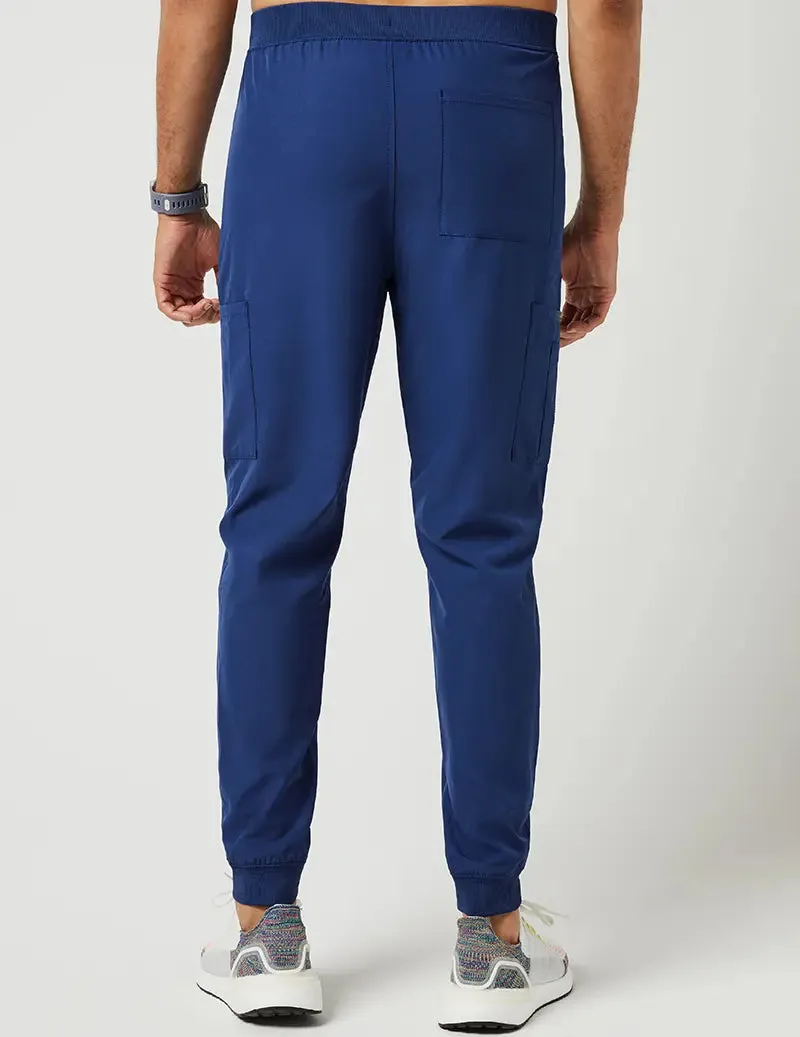 Jaanuu Men's Mesh Detail Jogger Pant - Estate Navy Blue