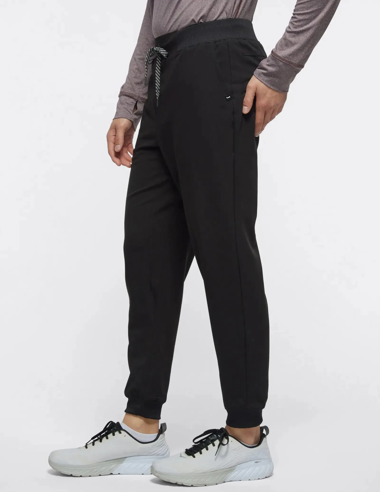 Jaanuu Men's Momentum 2-in-1 Scrub Jogger - Black