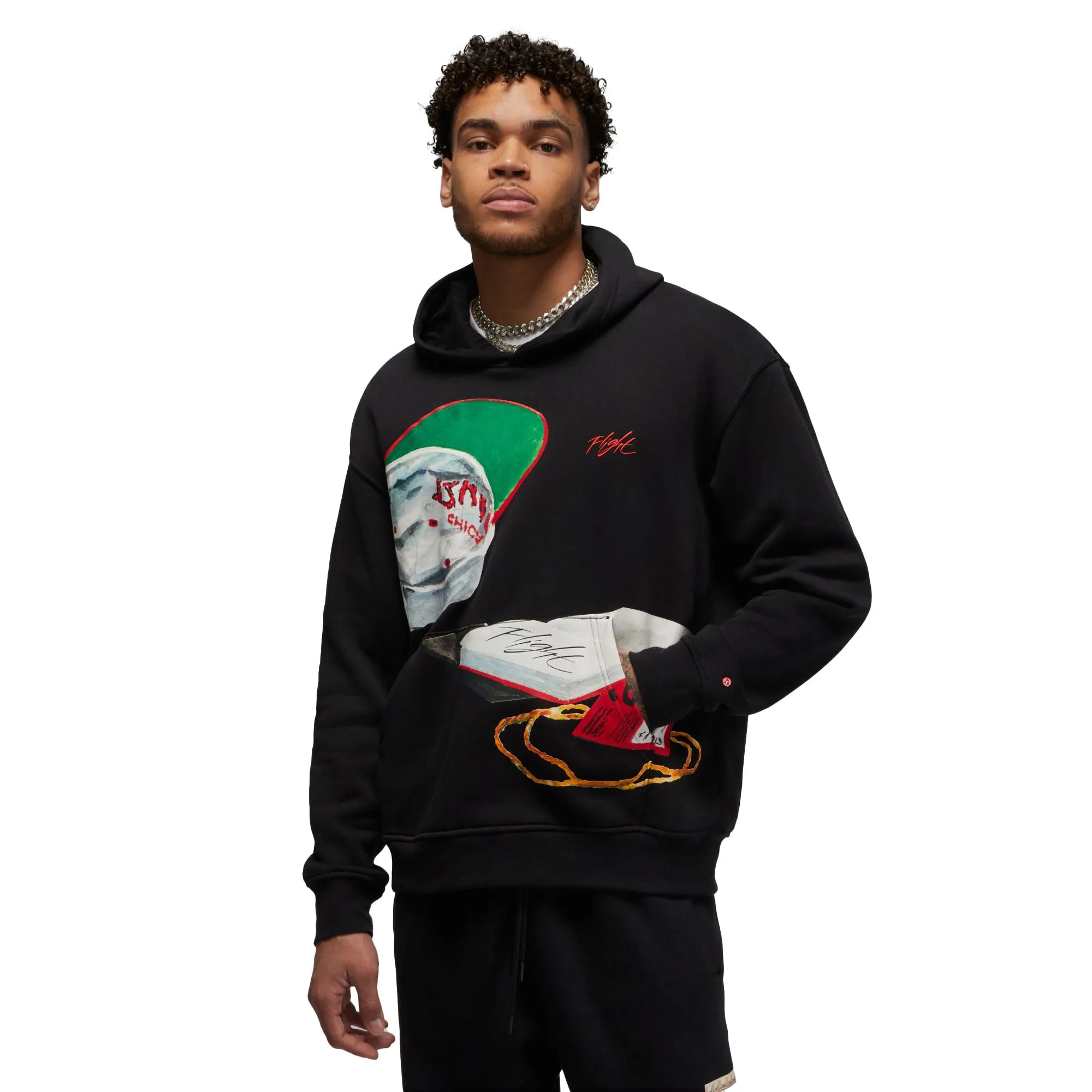 Jordan Artist Series By Jacob Rochester Men's Hoodie Black-Sail