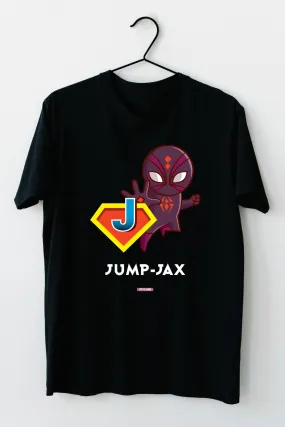 JumpJax by Styched Black Dry-Fit T-Shirt