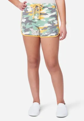 Lace-Front Dolphin Shorts