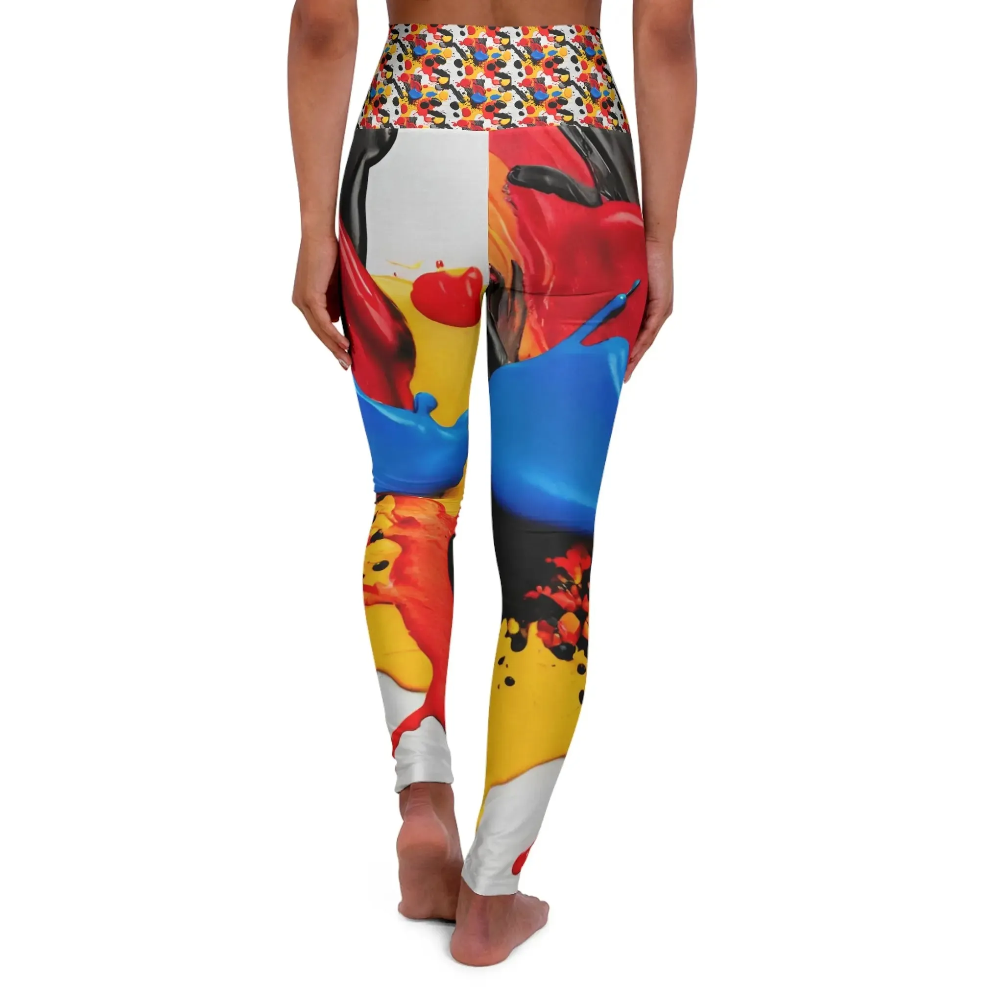 Leggings High Waisted Colorful Yoga Stretch