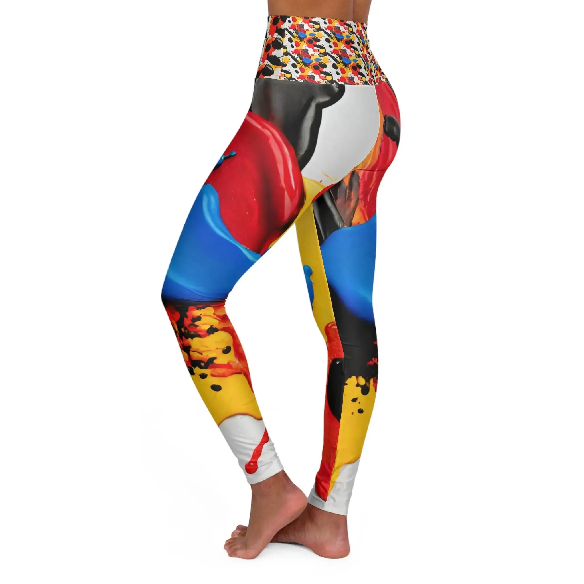 Leggings High Waisted Colorful Yoga Stretch