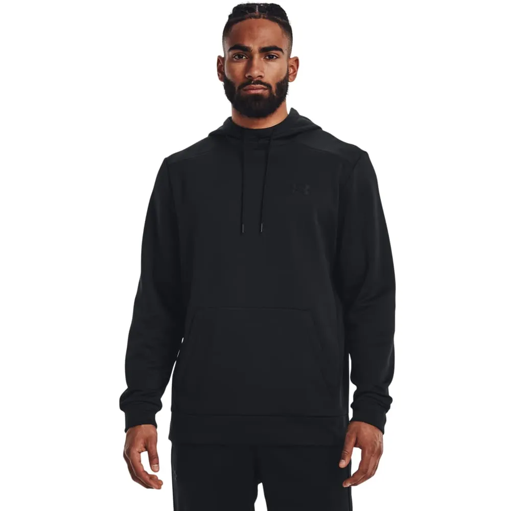 Men's Apparel UNDER ARMOUR ARMOUR FLEECE HOODIE Sweatshirt 1373353-001 BLACK