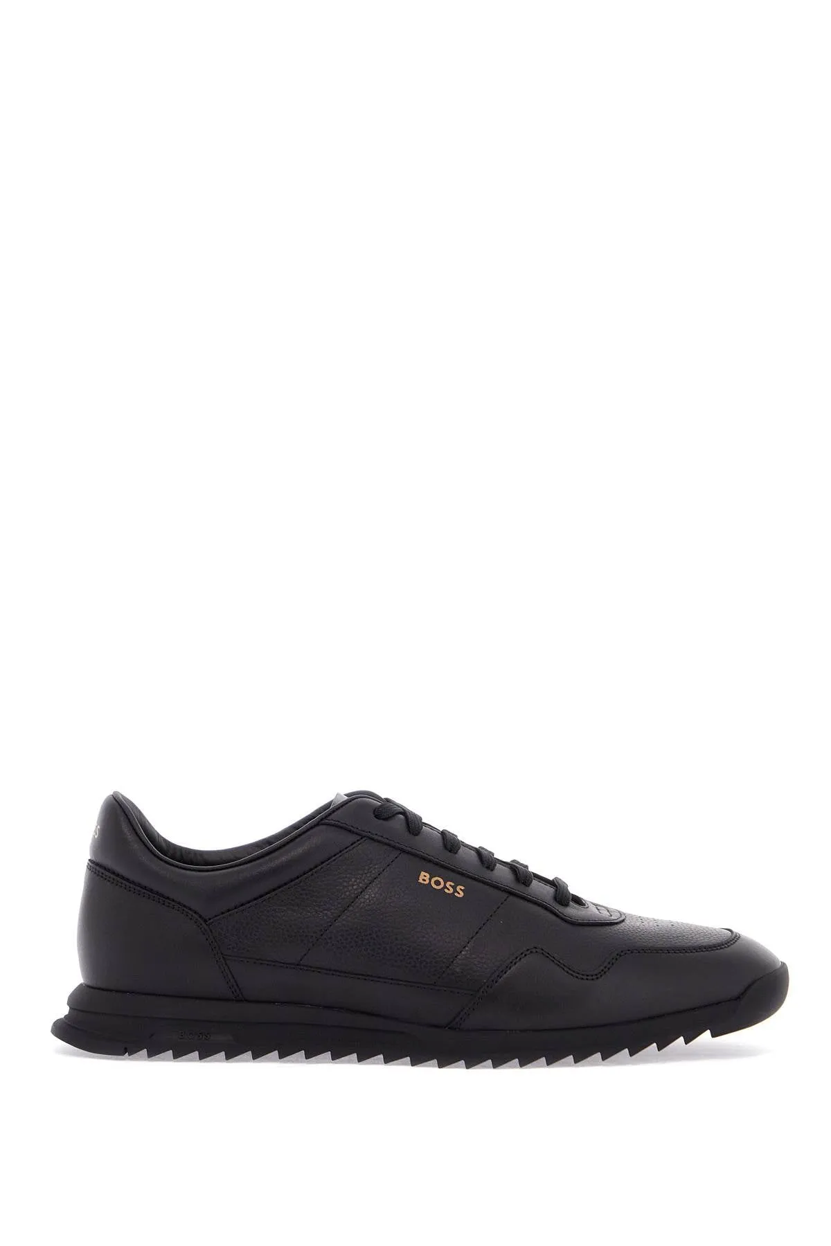 MEN'S BLACK LEATHER MINIMALIST SNEAKERS ZAYN_LOWP_LTTB