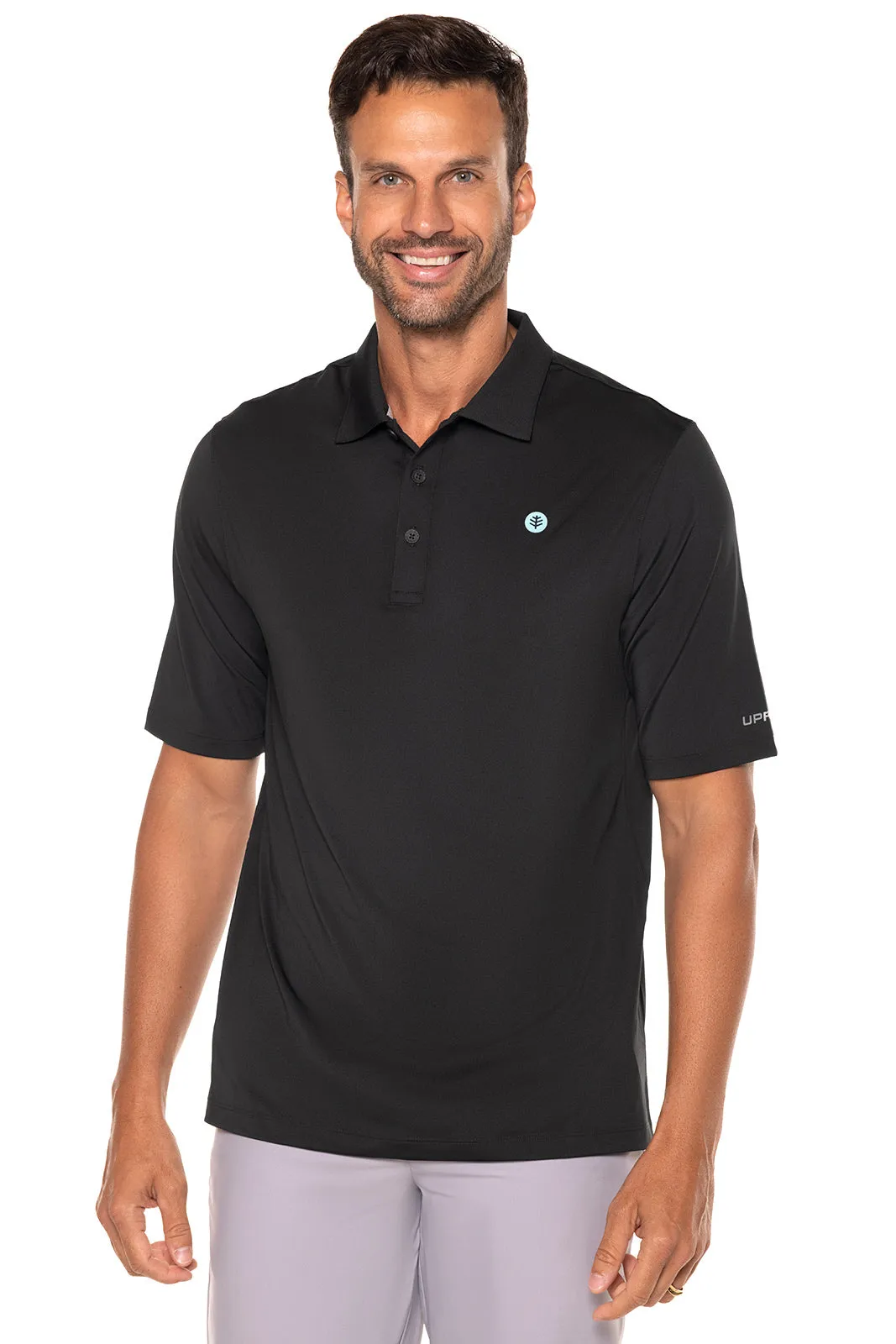 Men's Erodym Short Sleeve Golf Polo  |  Black