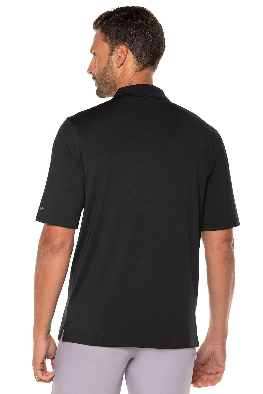 Men's Erodym Short Sleeve Golf Polo  |  Black