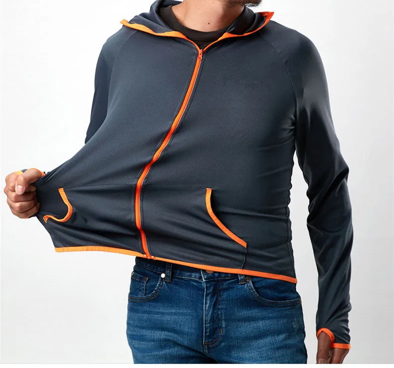 Men's Summer Casual Waterproof Breathable Hoodie