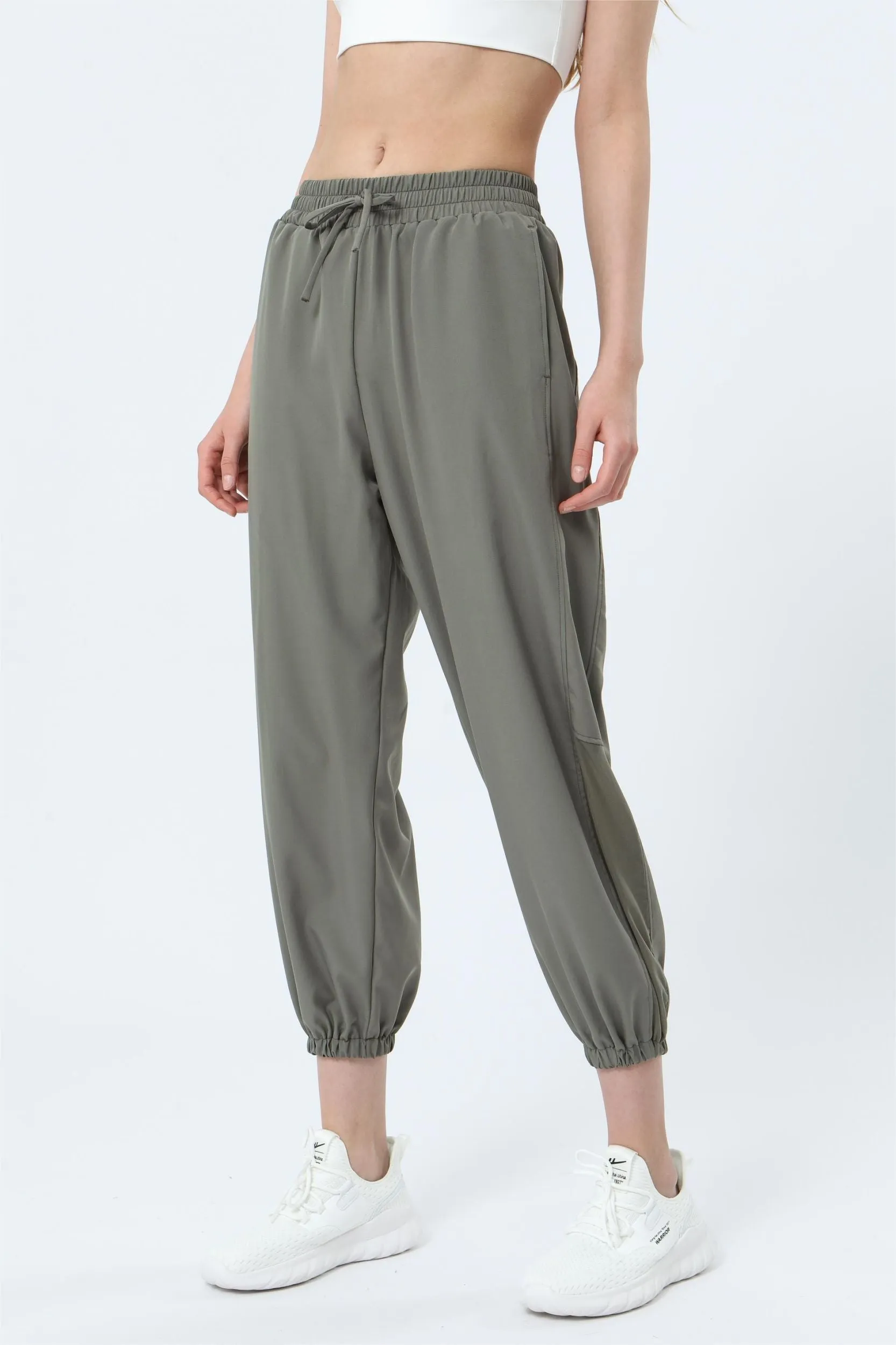 Mesh Panel Jogger Pants