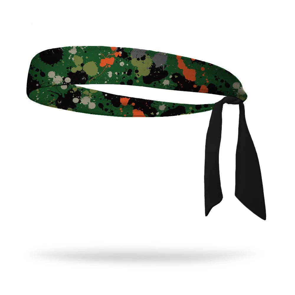 Paintball Wicking Tie Back Headband