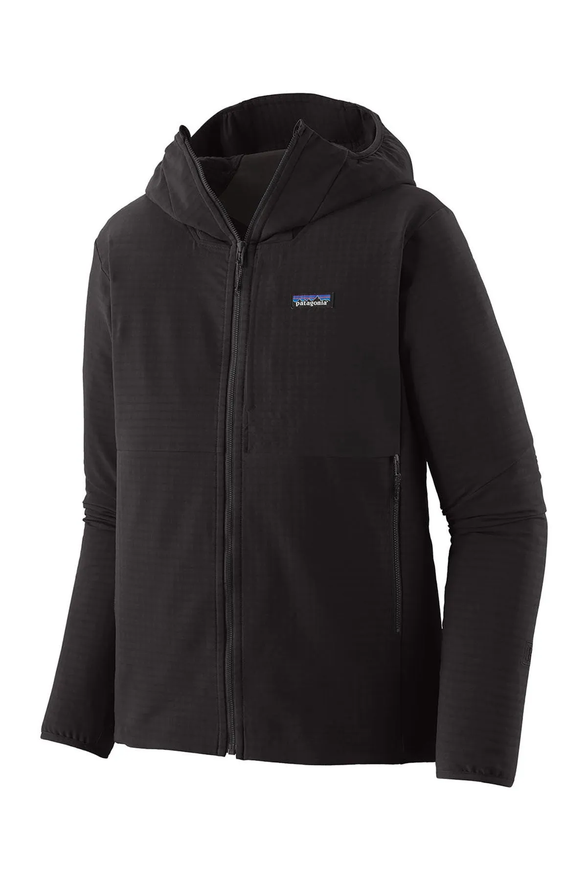 Patagonia Mens R1 TechFace Custom Hoodies, Black