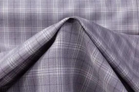 Plaid Italian Wool Suiting - Lavender